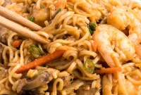 Blackstone Shrimp Yakisoba Recipe — Quick Griddle Noodle Stir-Fry