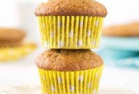 Moist Banana Muffins with Brown Sugar Glaze