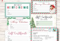 6 Free Printable Christmas Gift Certificate Templates