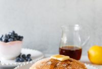 Lemon Blueberry Pancakes Recipe with Fluffy Buttermilk Stack