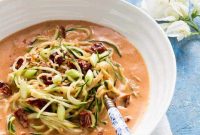 Zucchini Noodles in Coconut Milk with Sun‑Dried Tomatoes