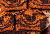 Pumpkin Chocolate Loaf with Spiced Chocolate Chips