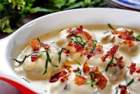 Baked Pesto Turkey Meatballs with Creamy Mornay Sauce
