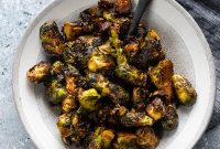 Crispy Spicy Brussels Sprouts with Garlic and Chili