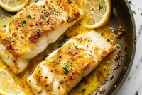 Pan-Fried Cod with Lemon Butter Sauce Recipe