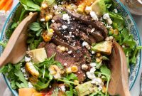 Grilled Steak with Peach Salad Recipe for Summer Meals