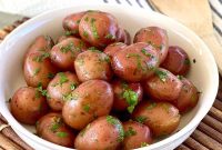 Garlic Butter Boiled Red Potatoes Recipe