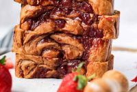 Peanut Butter & Jelly Yogurt Loaf Cake Recipe