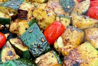 Blackstone Garlic Ranch Zucchini with Roasted Tomatoes