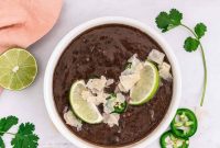 Instant Pot Black Bean Soup with Soaked or Dry Beans