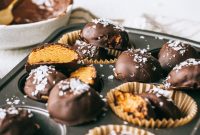Peanut Butter Truffles with Lighter Ingredients and Less Sugar