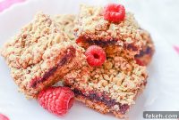 Raspberry Oatmeal Bars — Gluten-Free with Vegan & Dairy-Free Options