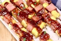 Grilled Spam and Pineapple Kabobs with Tangy BBQ Glaze