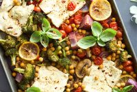 Roasted Feta and Vegetables Sheet Pan Dinner