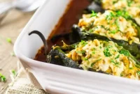 Baked Chorizo and Butternut Squash Chile Rellenos Recipe