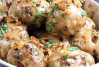 Crispy Pork Crackling, Lemon & Fennel Swedish Meatballs