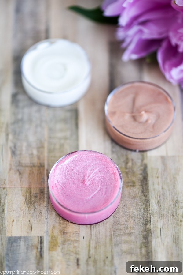 DIY Shimmer Lip Gloss made with only two ingredients! Kids can create this easy shimmer lip gloss with only 2 ingredients…perfect for spa parties and party favors!