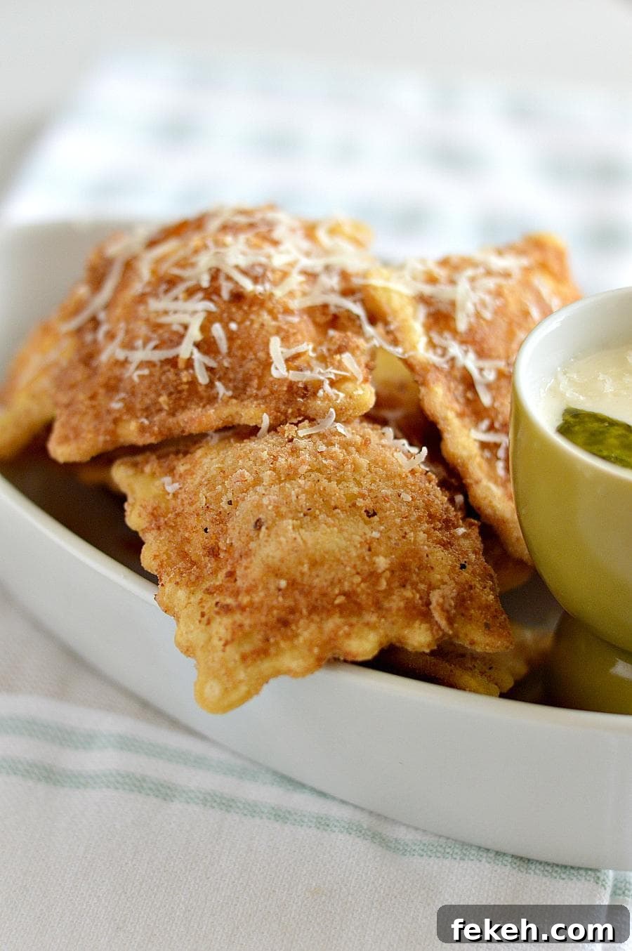 Gluten-Free Homemade Ravioli Recipe You’ll Love 5 gluten-free fried ravioli with pesto Alfredo sauce