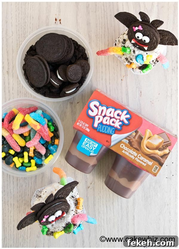 Halloween Pudding Cups: Spooky Dessert Cups for Party Treats 8 Image With Ingredients For Halloween Dessert