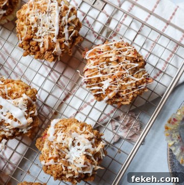 Strawberry Coconut Muffins with Crunchy Streusel Topping 10 Finished muffins