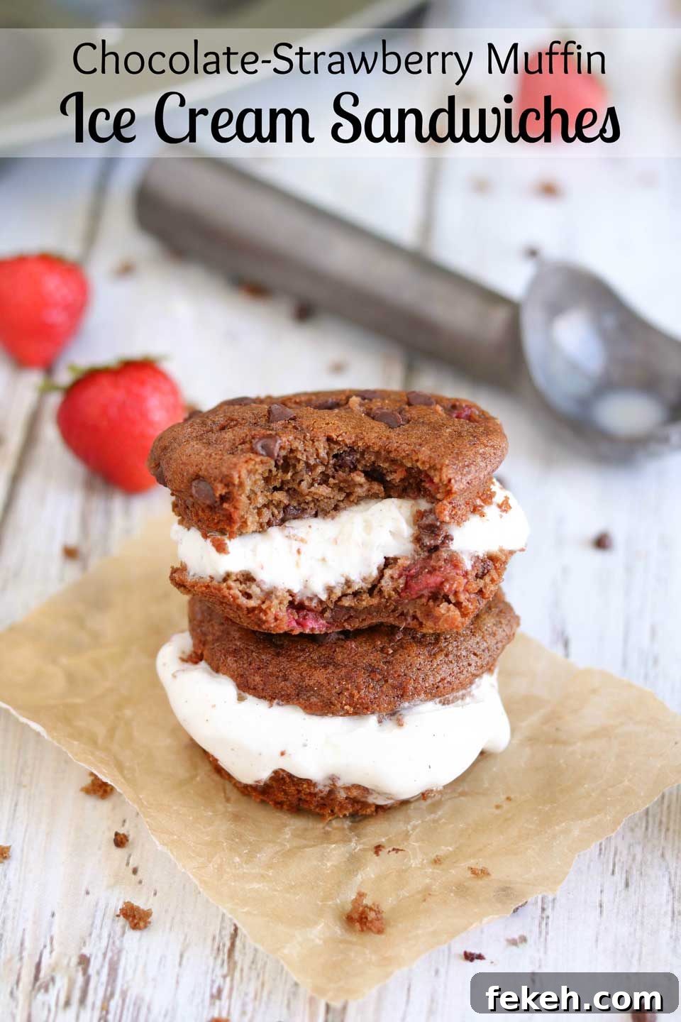Muffin Ice Cream Sandwiches Muffin Ice Cream Sandwiches stack