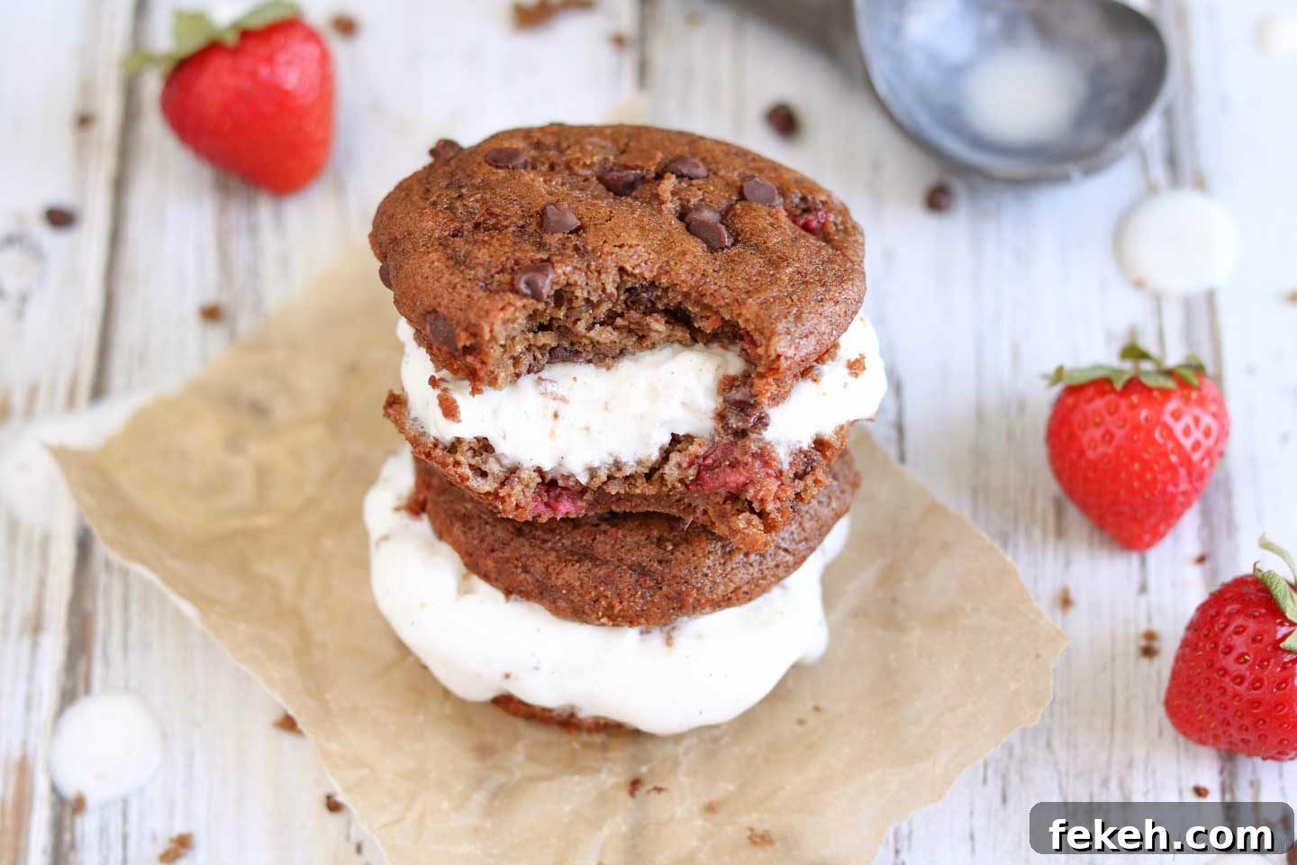 Muffin Ice Cream Sandwiches Muffin Ice Cream Sandwiches stack horizontal