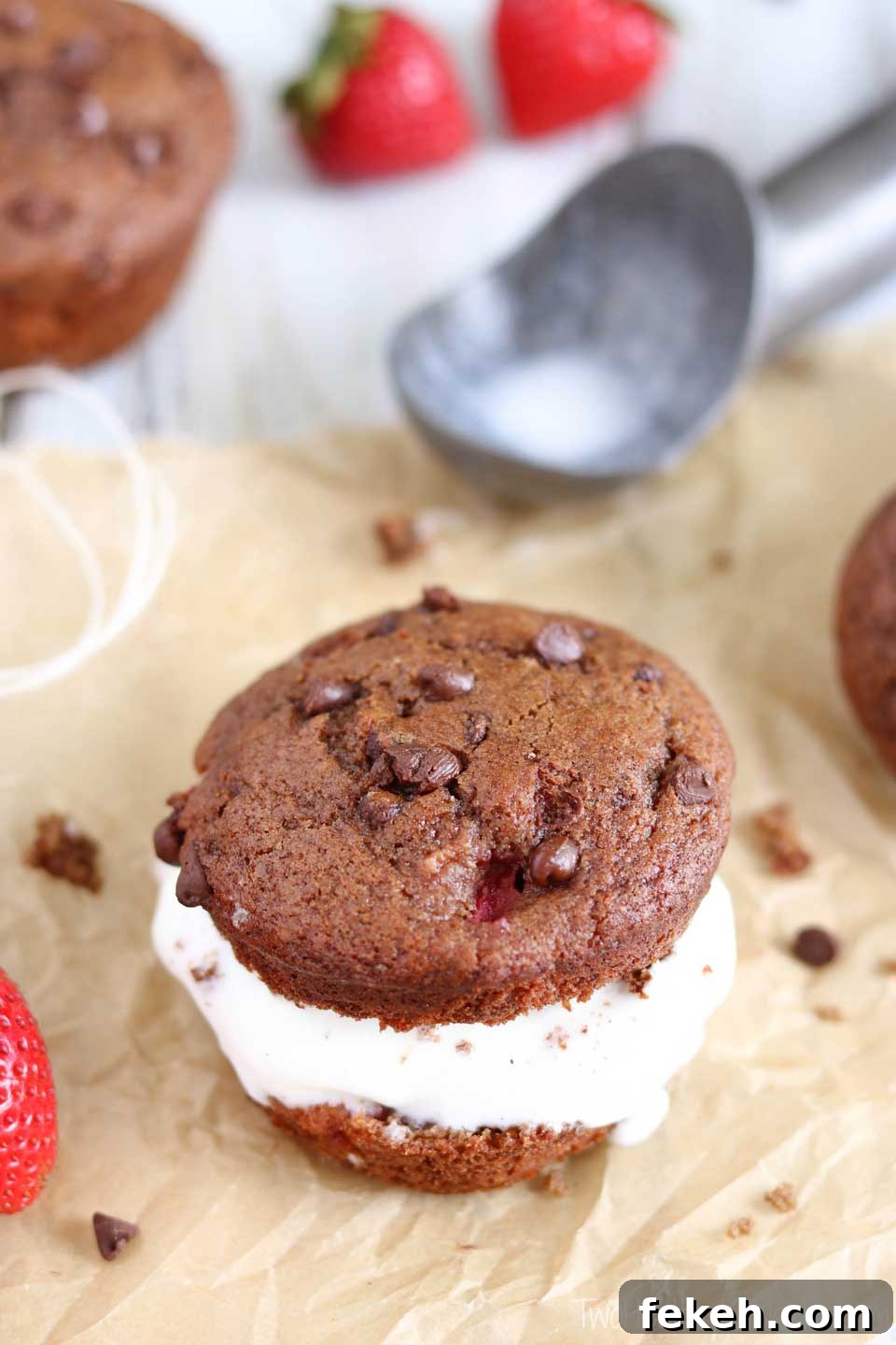 Muffin Ice Cream Sandwiches Muffin Ice Cream Sandwiches single