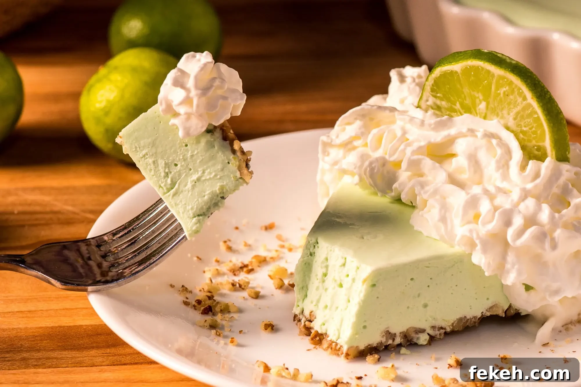 One bite Key Lime Pie