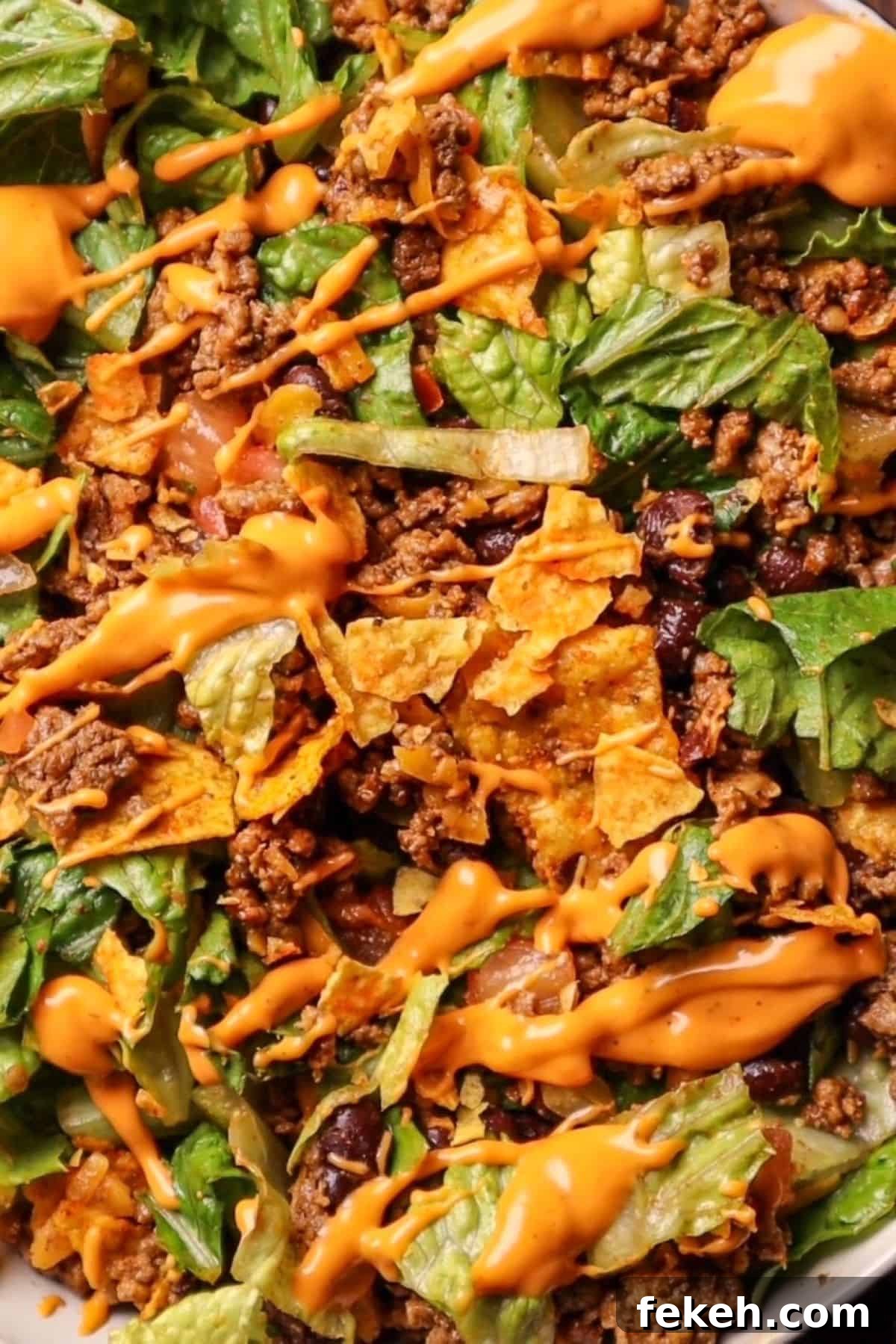 Doritos Taco Salad Recipe: Crunchy Layered Taco Salad with Doritos 8 taco salad made with doritos