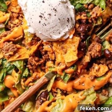 Doritos Taco Salad Recipe: Crunchy Layered Taco Salad with Doritos 10 doritos taco salad