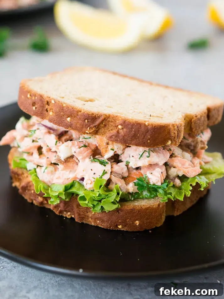 Quick Salmon Salad Recipe for Light, Flavorful Meals 7 salmon salad sandwich