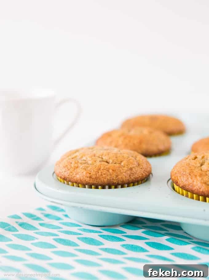 Moist Banana Muffins with Brown Sugar Glaze 5 These easy banana muffins are quick to throw together, full of flavor, and perfect for a last minute weekend breakfast!