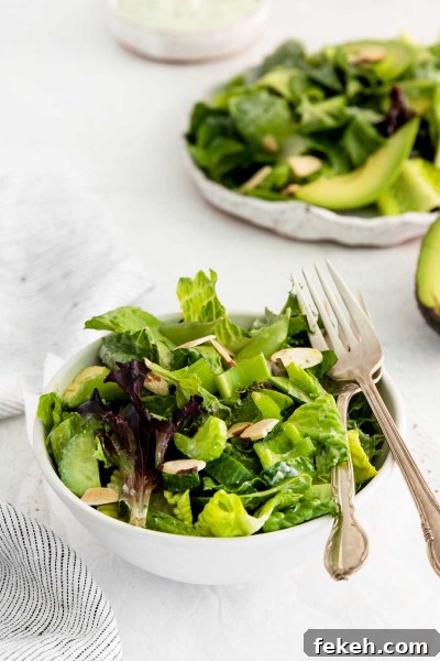 Green Goddess Salad Recipe with Creamy Herb Dressing 3 img 127359 2