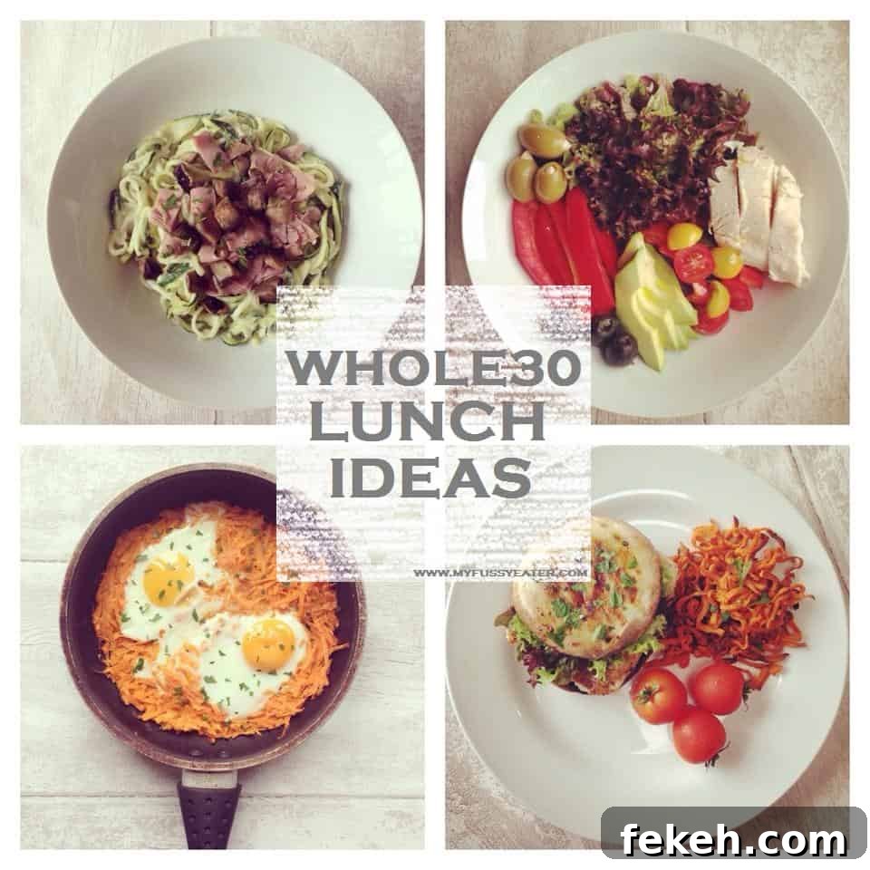 Whole30 Week 1 Meal Plan and Daily Guide 4 Whole30 Lunch Ideas