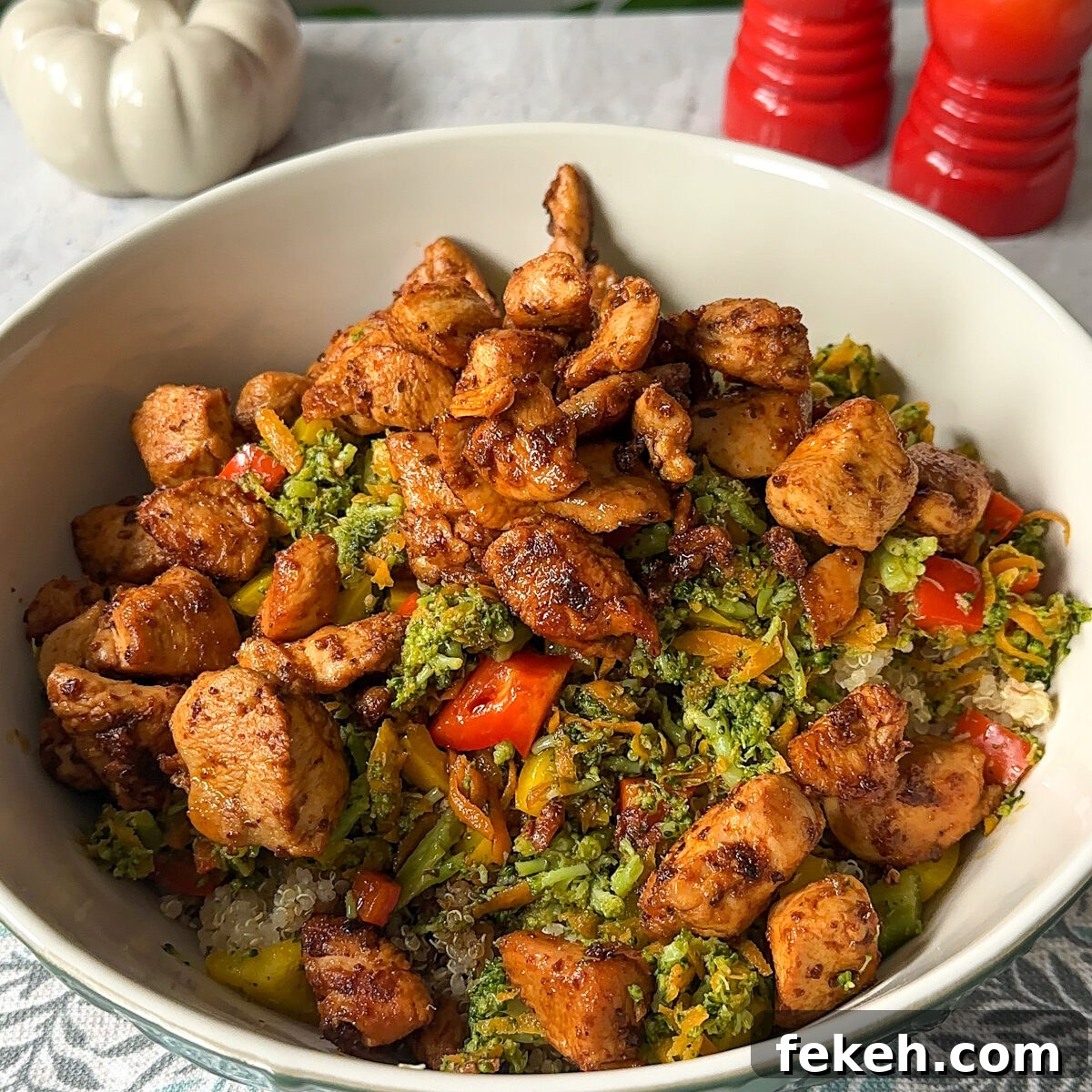 3 Meal Prep Bowl Recipes to Keep You Full All Week 5 Mix all ingredients together for the chicken quinoa bowl!