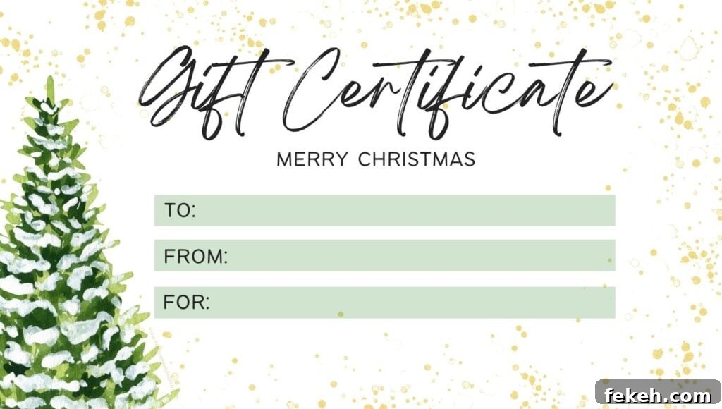 6 Free Printable Christmas Gift Certificate Templates 7 img 13586 6