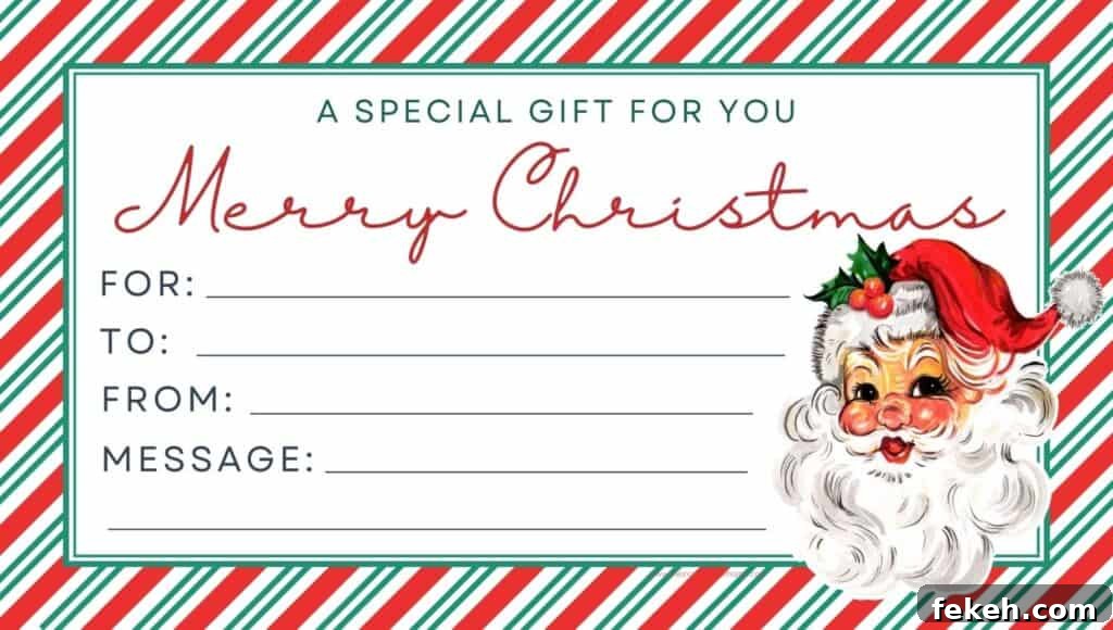 6 Free Printable Christmas Gift Certificate Templates 8 santa gift coupon PDF