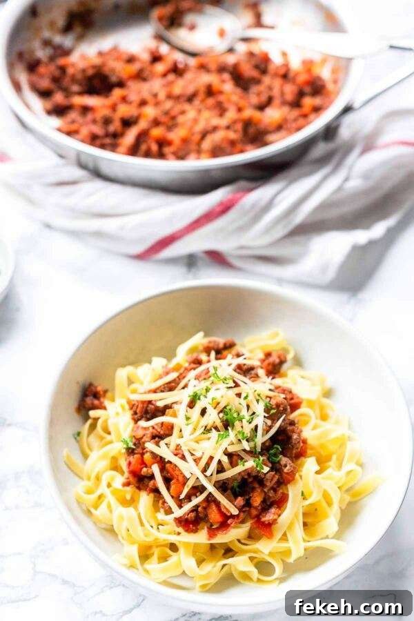 Classic Tagliatelle Bolognese Recipe with Rich Meat Ragu 6 The best homemade tagliatelle Bolognese you ever tried! Bolognese alla ragu is a thick meat sauce without tomatoes.