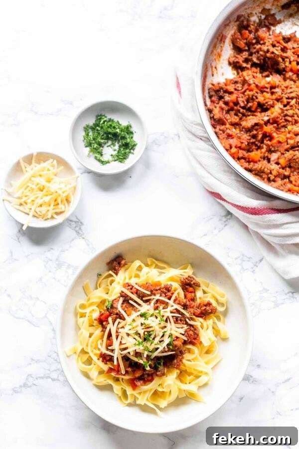 Classic Tagliatelle Bolognese Recipe with Rich Meat Ragu 7 The best homemade tagliatelle Bolognese you ever tried! Bolognese alla ragu is a thick meat sauce without tomatoes.