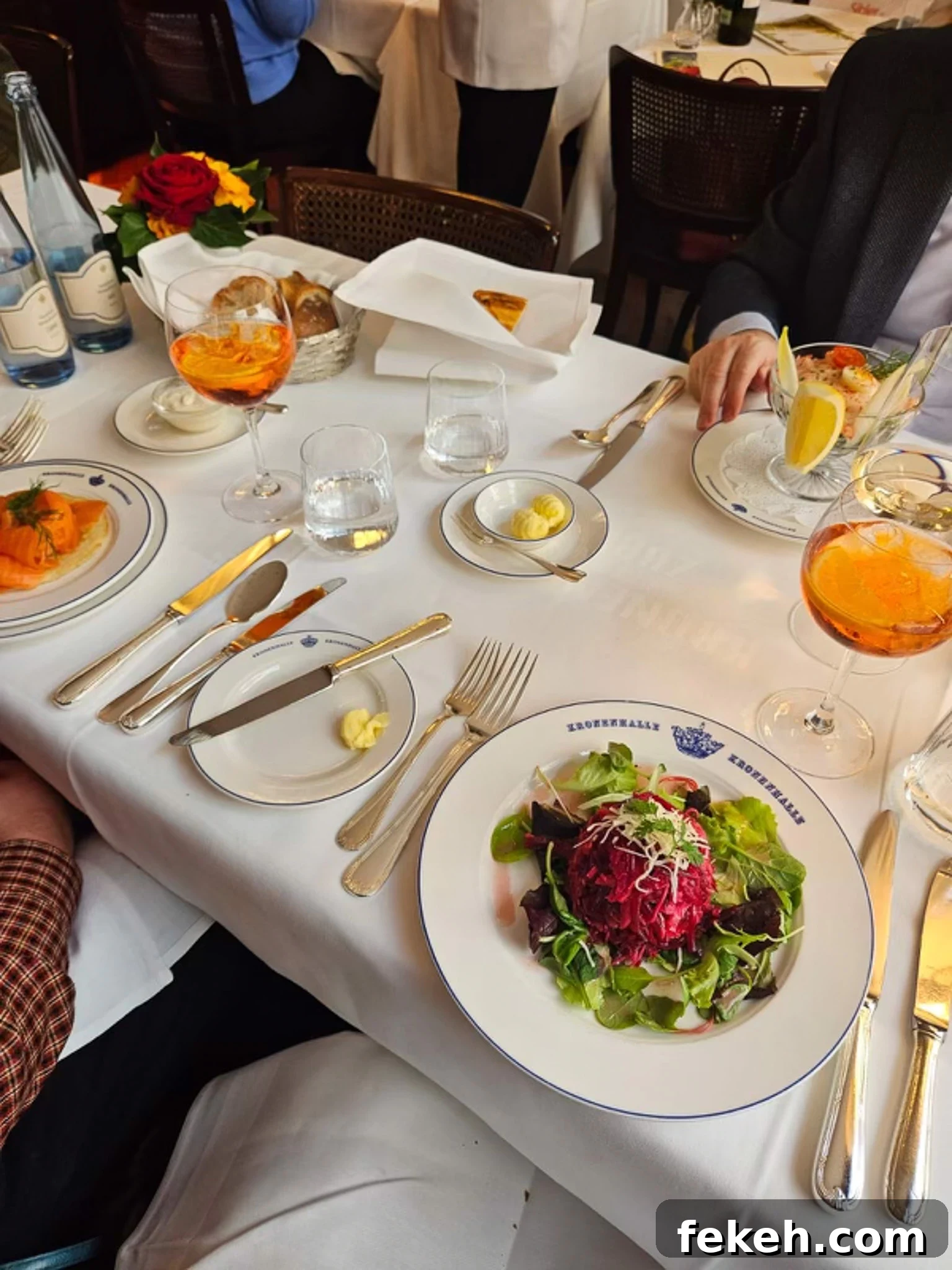 Swiss Food Tour: Zürich to Lugano Culinary Highlights 4 Appetizers at Kronenhalle in Switzerland.