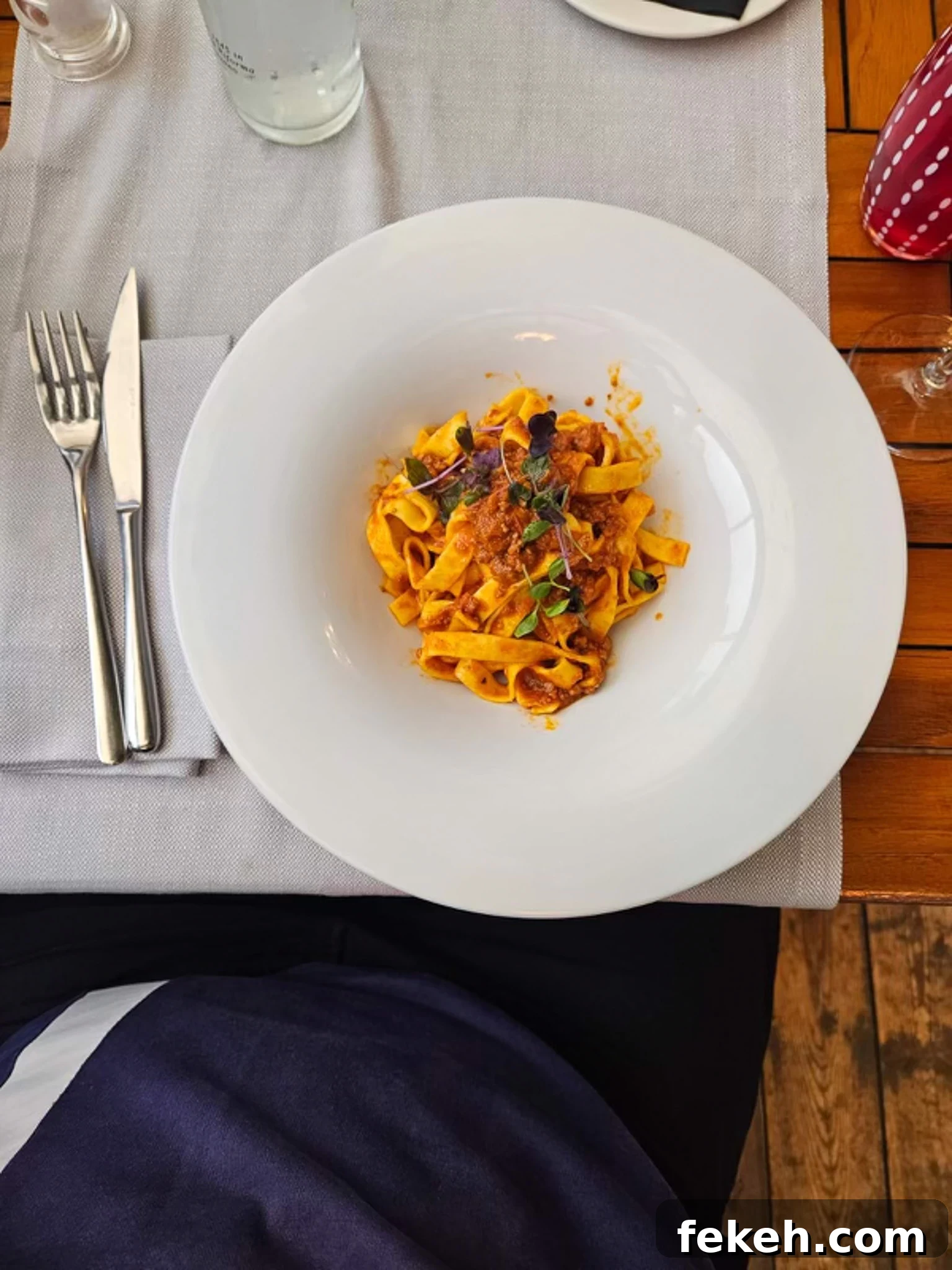 Swiss Food Tour: Zürich to Lugano Culinary Highlights 8 Fettuccini bolognese on a plate.