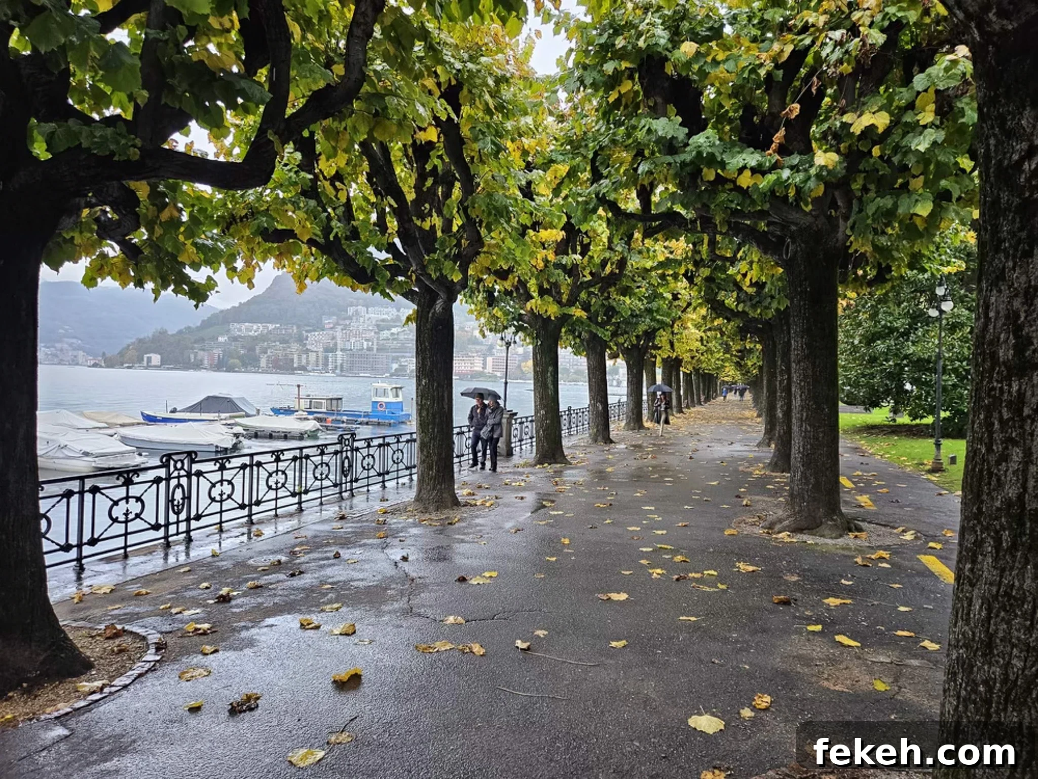 Swiss Food Tour: Zürich to Lugano Culinary Highlights 9 A walking path along the water in Lugano.