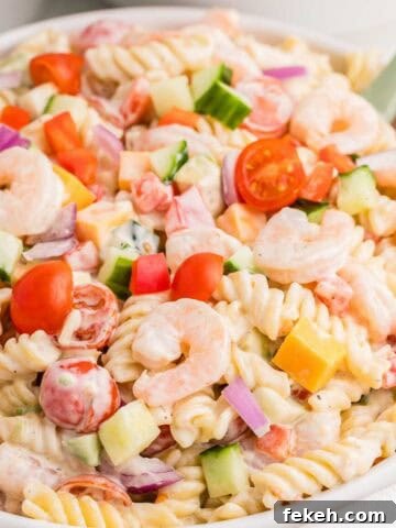 Creamy Shrimp Pasta Salad