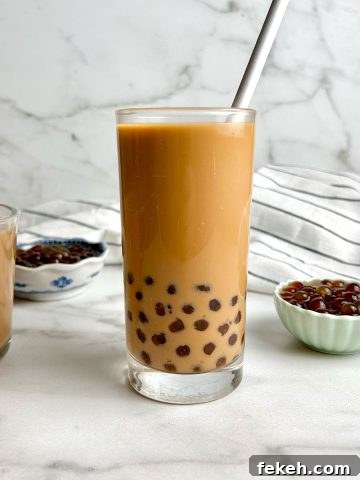 taiwanese milk tea in cup