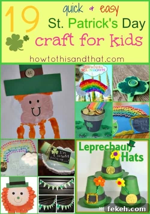 st patricks day crafts for kids 19 Quick & Easy St. Patrick's Day Crafts For Kids