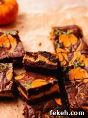 bitten pumpkin cheesecake brownie
