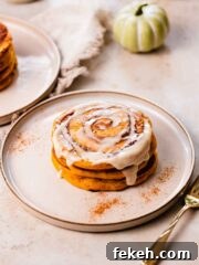 pumpkin pancakes cinnamon roll swirl