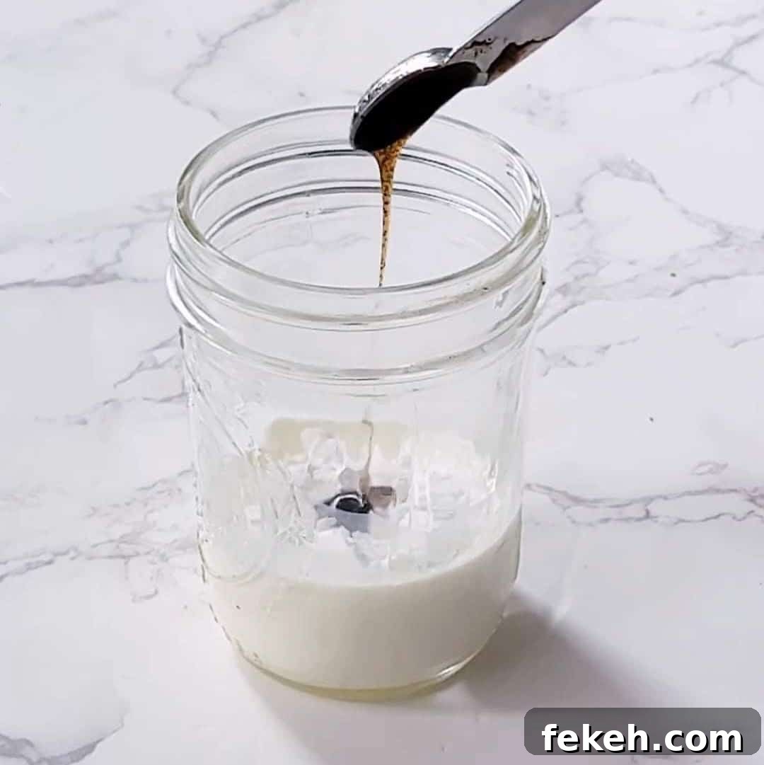 how to make sweet cream cold foam at home without a frother step 1