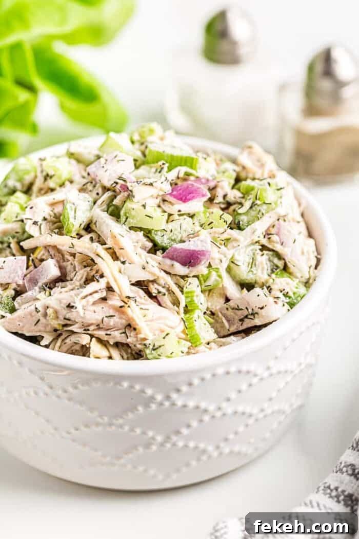 Low-Carb Keto Taco Salad Recipe for Quick Weeknight Meals 13 white bowl of keto chicken salad