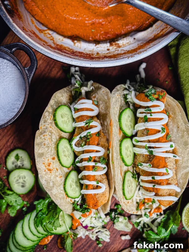 Chicken Tikka Masala Tacos Recipe — Fusion Indian Street Food 4 overhead shot of Indian style tacos
